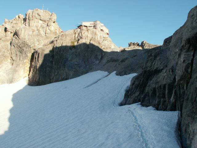 letzter Blick zurück zu der Planurahütte