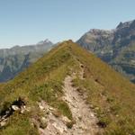 auf dem Weg zum Aussichtspunkt auf dem Malor 1969 m.ü.M.