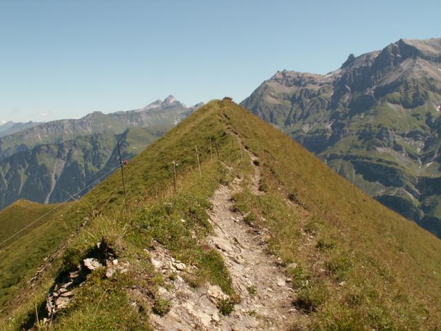 auf dem Weg zum Aussichtspunkt auf dem Malor 1969 m.ü.M.