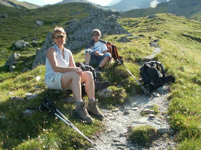 beim Aussichtsplatz Brüschegg 2239 m.ü.M. machten wir die erste Pause