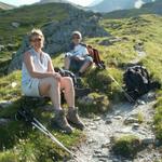 beim Aussichtsplatz Brüschegg 2239 m.ü.M. machten wir die erste Pause