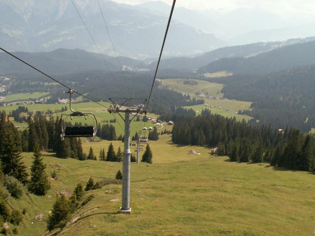 wir geniessen die Fahrt und die schöne Aussicht