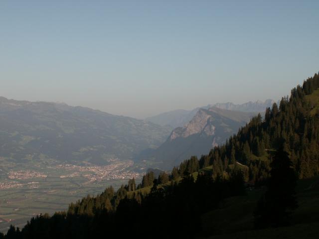 Blick Richtung Sargans mit Gonzen