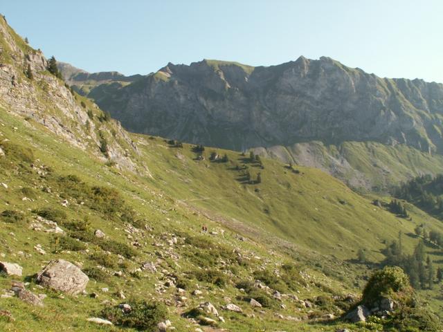 am Fusse des Glegghorn geht es Richtung Fläscher Tal