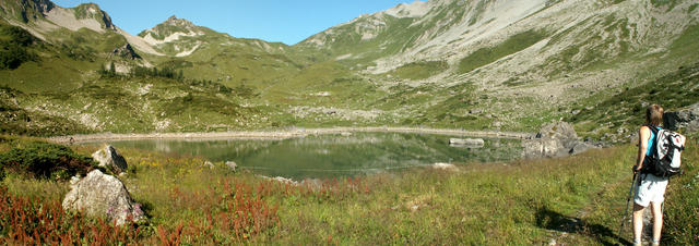 Breitbildfoto vom Mittler See 1904 m.ü.M.