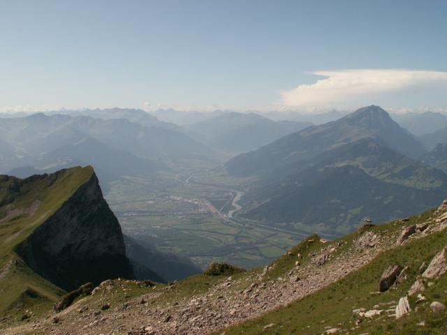 die Aussicht wird immer grandioser