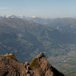 Breitbildfoto vom Falknis aus gesehen Richtung Chur