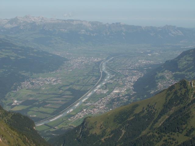 die Aussicht reicht bis ins Alpstein