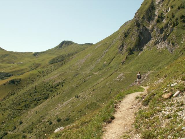 auf dem Weg Richtung Kamm