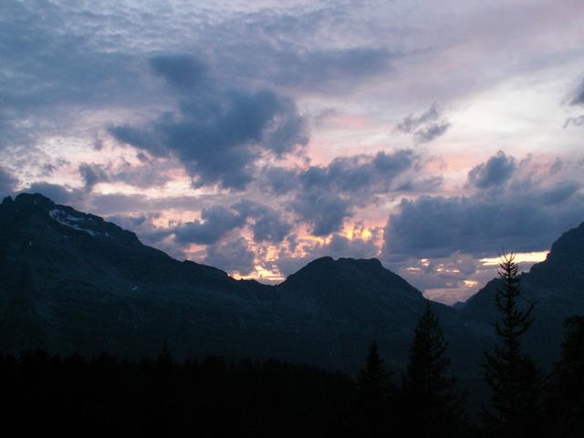 Abendstimmung bei der Capanna Buffalora