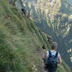 Wegverlauf mit Tiefblick