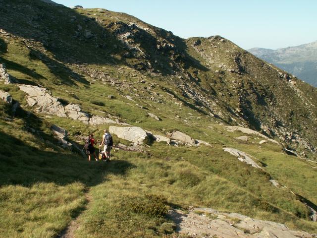 auf dem Weg zur Alp d'Aion