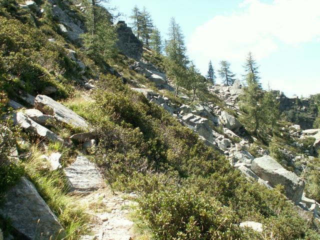 ein schöner Bergpfad Richtung Mottone