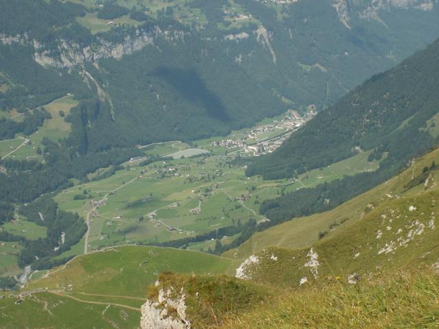 Blick runter nach Linthal