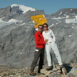 Erinnerungsfoto aufgenommen auf dem Kistenpass