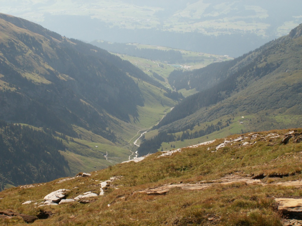 Blick runter ins schöne Val Frisal