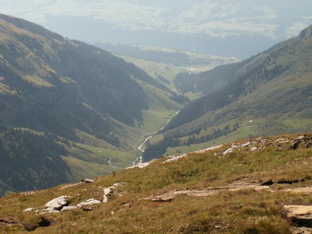 Blick runter ins schöne Val Frisal