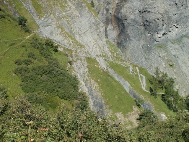 Blick zurück. Von dort unten sind wir gekommen