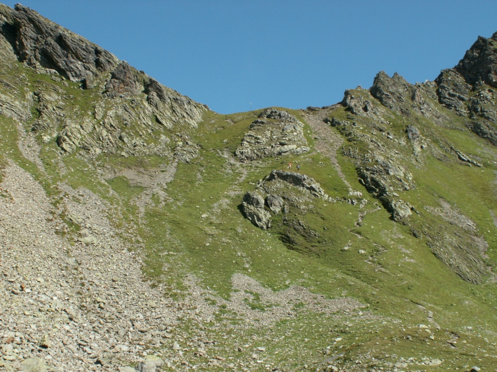 Blick zurück zum Heidelpass