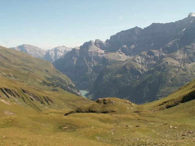 von hier oben, sieht man den Gigerwaldstausee