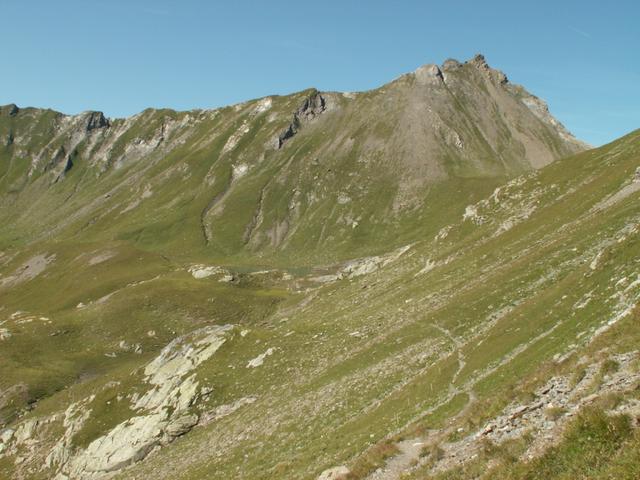 wir traversieren den Hang vom Plattenspitz mit Richtung Plattenseeli