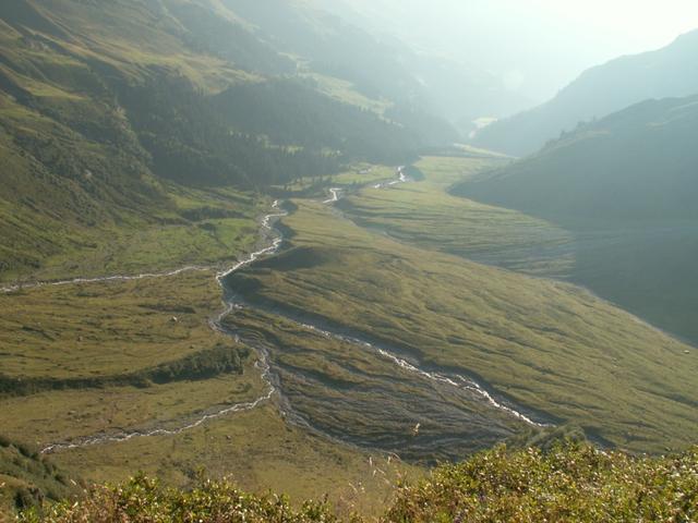 das Calfeisental liegt schon in der Sonne