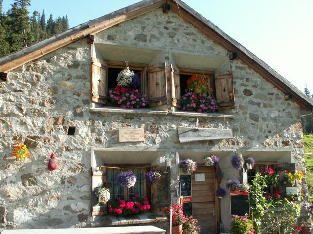 die Sardonahütte 1743 m.ü.M.