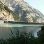 Blick auf die Staumauer vom Gigerwaldstausee