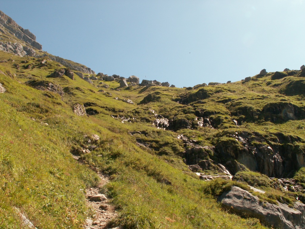 bei Spitzplanggen mit Blick zur Glärnischhütte