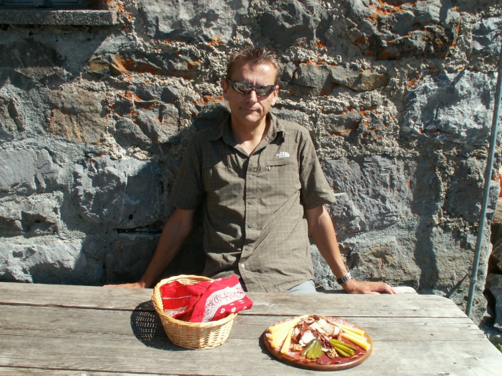 Franco geniesst das Essen