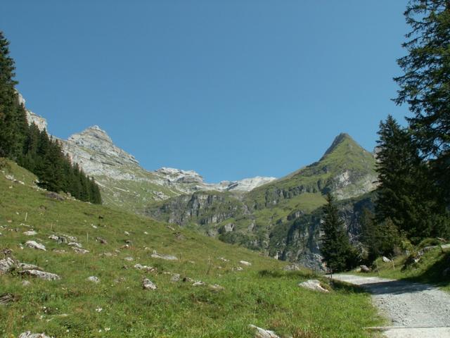 Blick von der Alp Wärben Richtung Glärnischütte