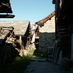 Dorfkern von Dagro. Hier befinden sich zum Teil die ältesten Häuser vom Tessin