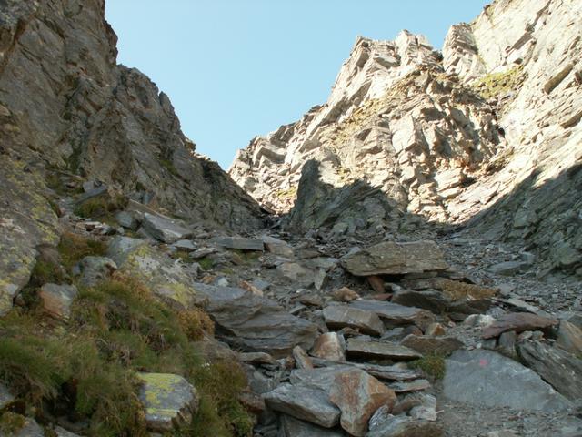 wir haben den Passo del Laghetto erreicht 2695 m.ü.M.