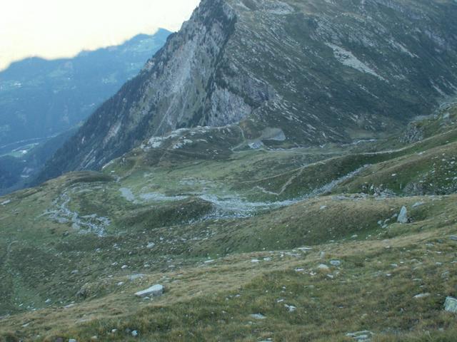 unser Weg führt uns runter zur Capanna Adula CAS