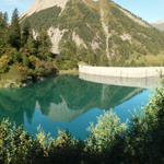 Stausee bei der Alpe della Bolla. Im Hintergrund der Sosto