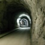im Tunnel Richtung Lago di Luzzone