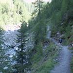 auf schönem Wanderweg Richtung Capanna Motterascio