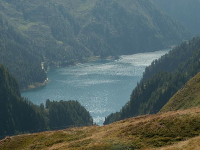 Blick von der Capanna Motterascio runter zum Lago di Luzzone