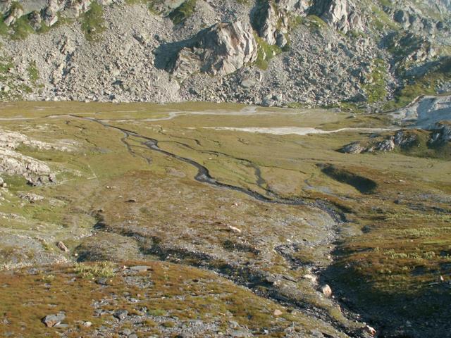 mäandrierender Rein da Sumvitg kurz vor dem Passo della Greina