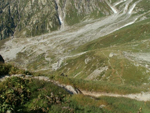 Blick von der Capanna Scaletta runter zum Pian Geirètt