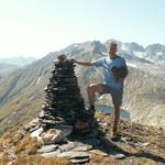 Franco beim Steinmann bei Punkt 2595 m.ü.M