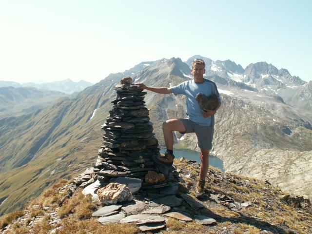 Franco beim Steinmann bei Punkt 2595 m.ü.M