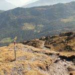 nun führt uns der Weg runter zur Capanna Bovarina