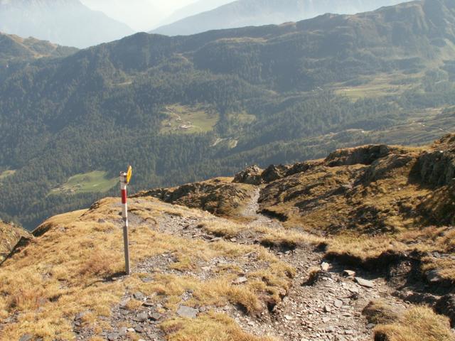 nun führt uns der Weg runter zur Capanna Bovarina