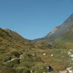 Blick zurück über di Alpe Bovarina zum Passo di Gana Negra