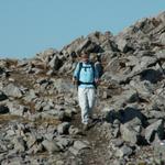 Mäusi ist von der Bergtour begeistert