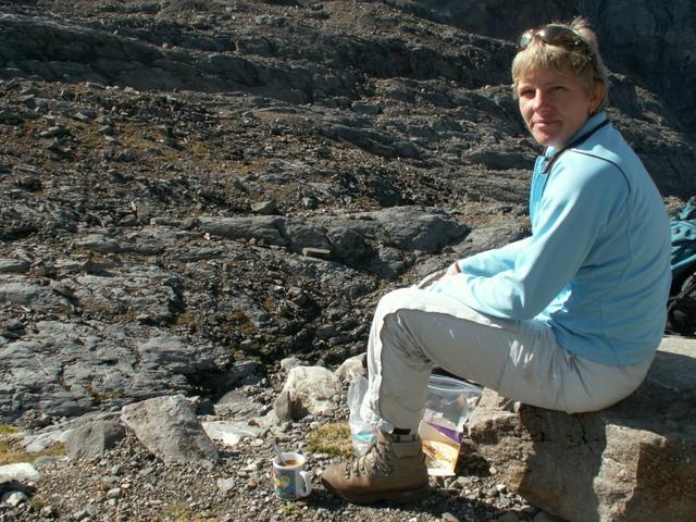 Mittagspause bei der Gitschenhöreli Hütte