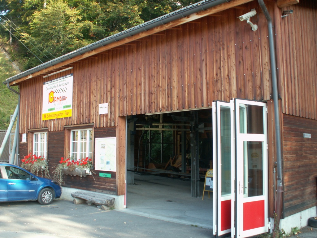 Talstation Seilbahn Gamplüt in Wildhaus 1084 m.ü.M.