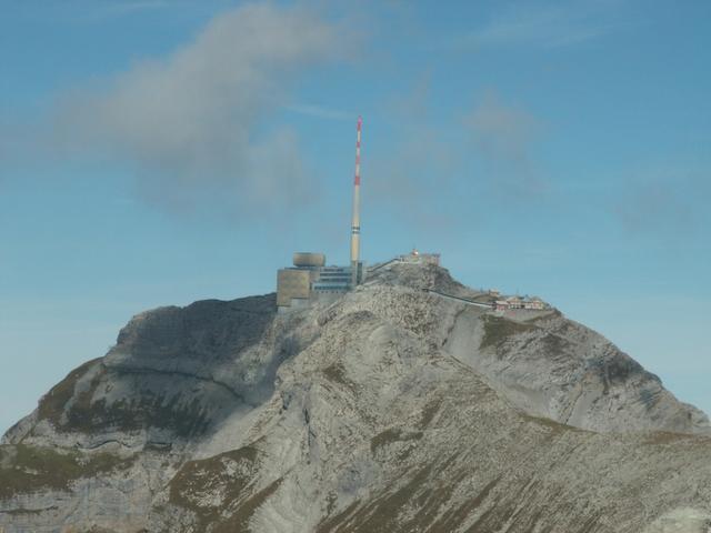 der Säntis. Dort oben waren wir auch schon