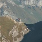 der Rotseinpass mit dem gleichnamigen Berggasthaus. Dort waren wir auch schon